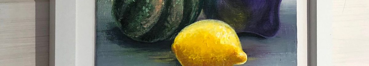 the lemon in front