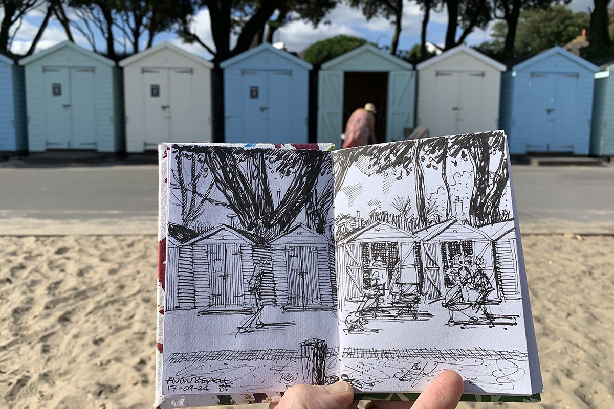 von Beach urban Sketch