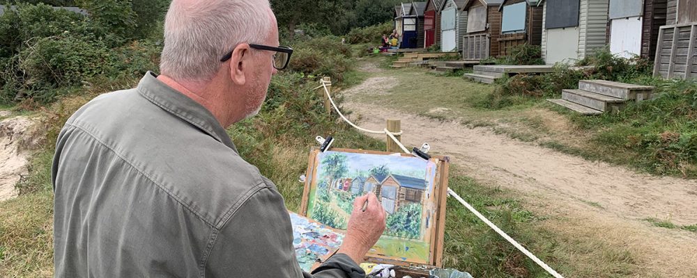 shaun forward plein air in studland