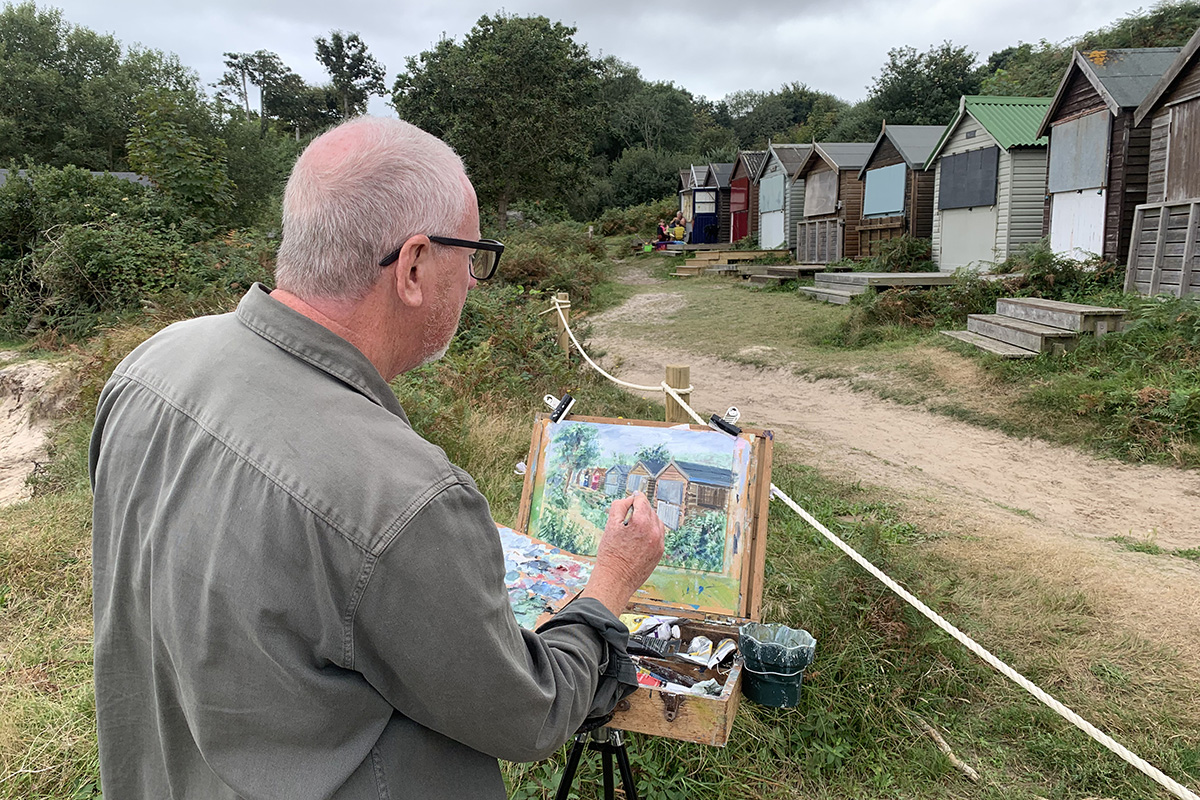 shaun forward plein air in studland