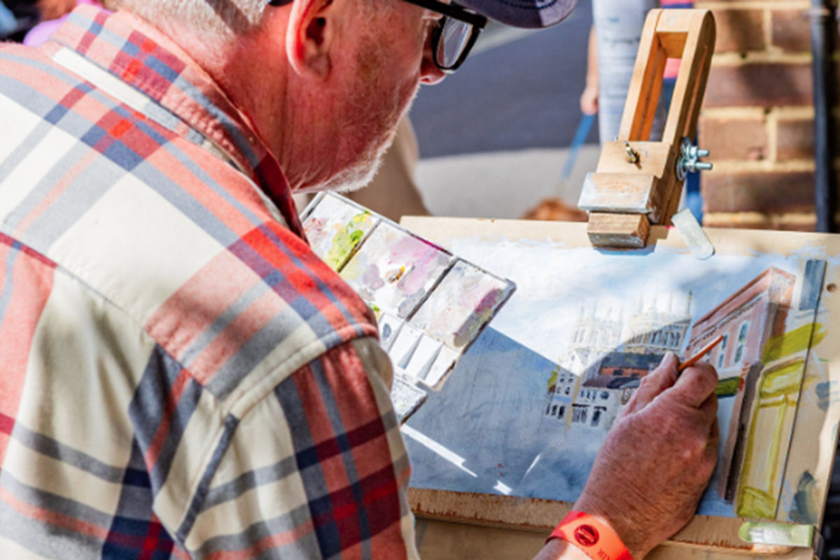 shaun forward plein air in wimborne