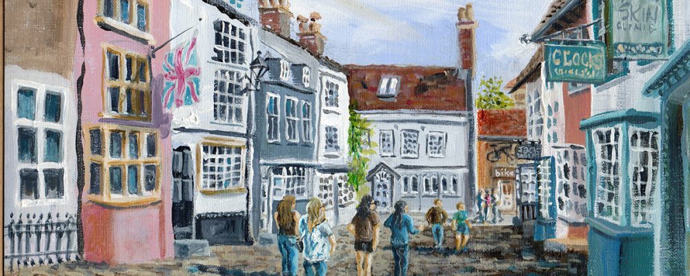 quay hill lymington plein air painting