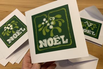 shaun forward Noel Linocut